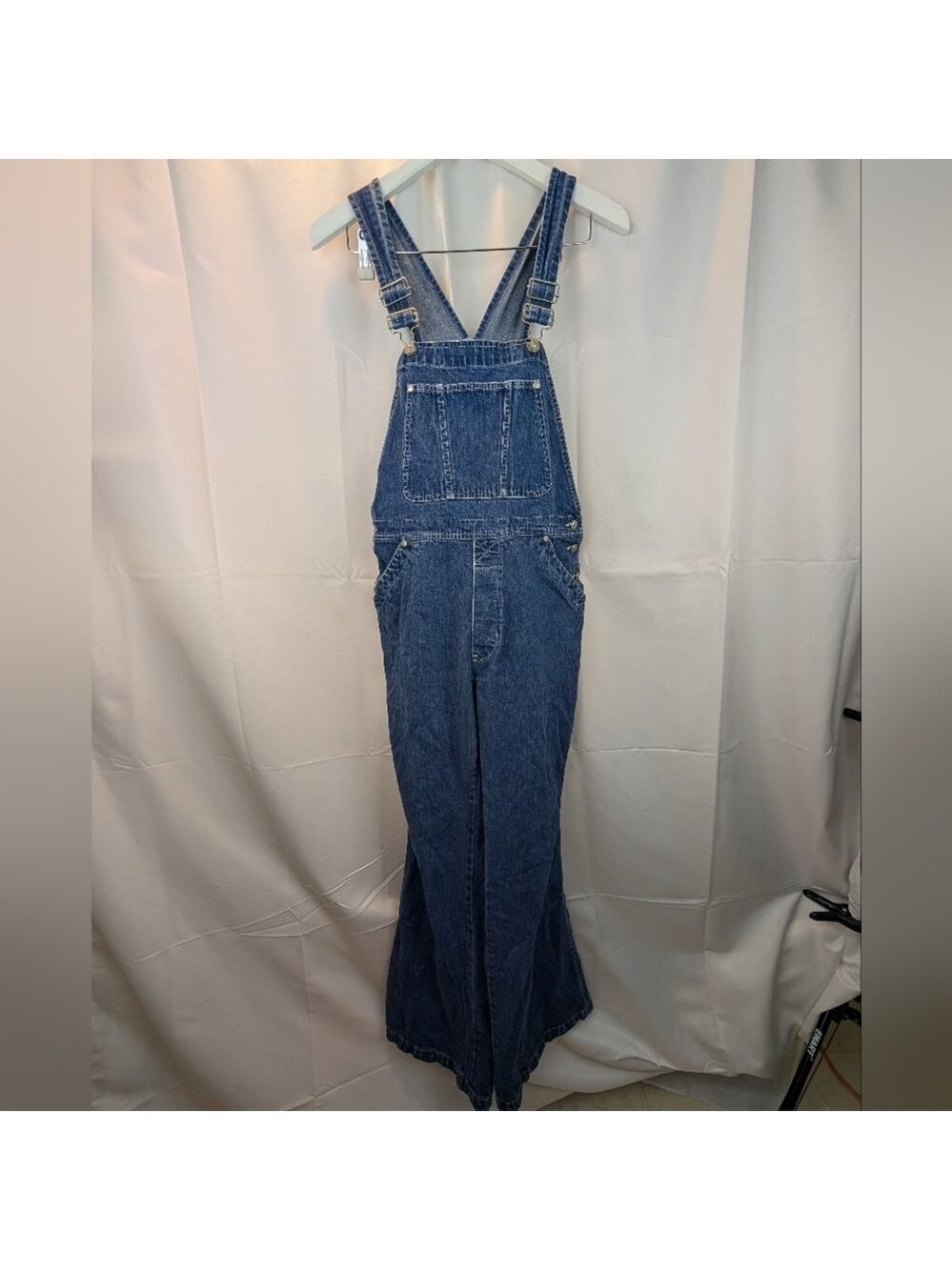 Levi's Vintage Silvertab Blue Denim Overalls Size L In VGUC